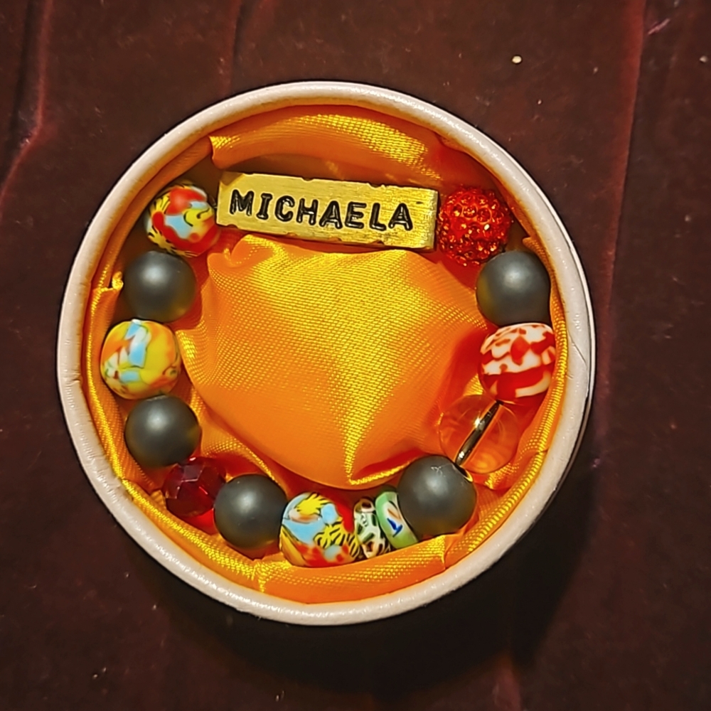 African Bead Bracelet, Michaela